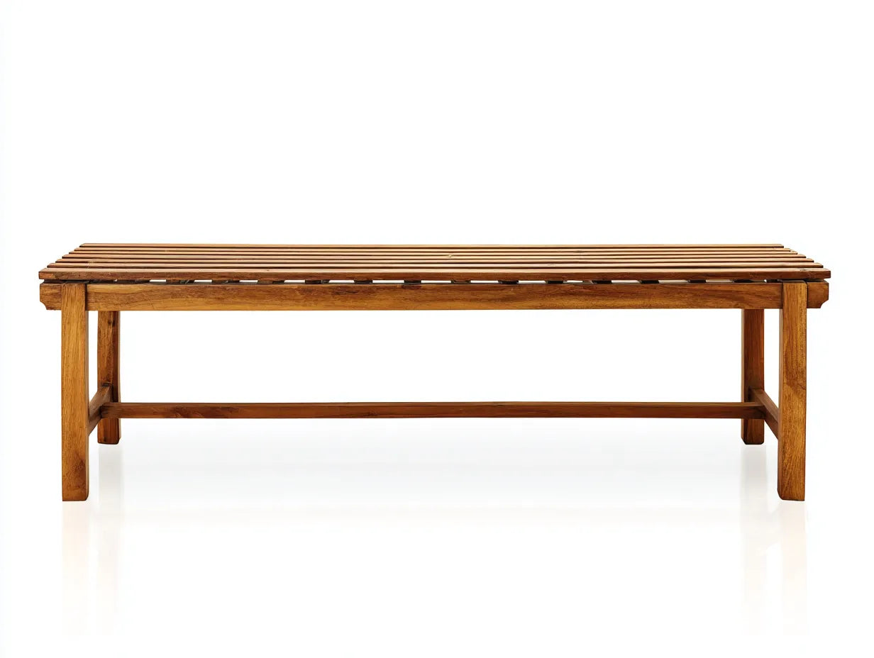 Panca da esterno in legno 160×45×46 cm - marrone - seduta a doghe per terrazza