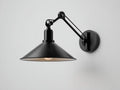 Lampada Da Parete Per Esterni All'Aperto 46×38×34 cm - metallo nero - braccio snodato stile industriale