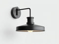 Lampada da parete per esterni 52×40×35 cm - nero - paralume largo orientato verso il basso